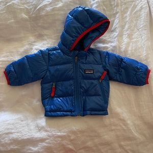 Patagonia Baby Hi-Loft Down Hoody Jacket, sz 3M